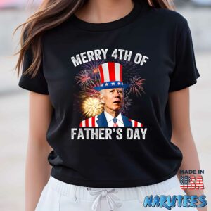 Biden Merry 4th Of Fathers Day Fourth Of July shirt Women T Shirt women black t shirt