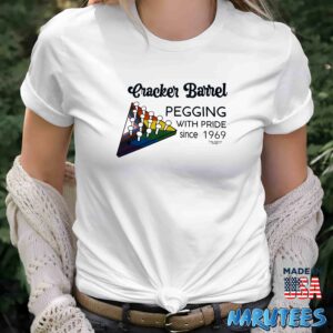 Pegging with Pride Cracker Barrel shirt Women T Shirt women white t shirt