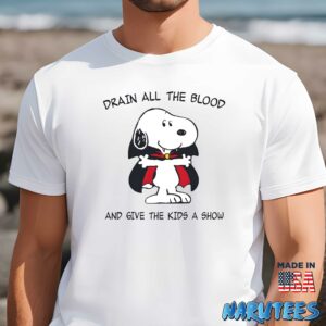 Snoopy Drain All the Blood and Give the Kids a Show shirt Men t shirt men white t shirt