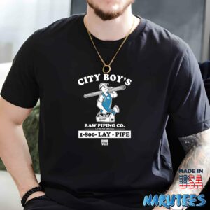 City Boys Raw Piping Co 1800 Lay Pipe shirt Men t shirt men black t shirt