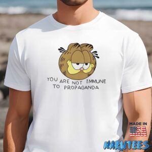 Garfield You are not Immune to Propaganda shirt Men t shirt men white t shirt