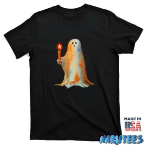 Ghost holding a candle Halloween shirt T shirt black t shirt new