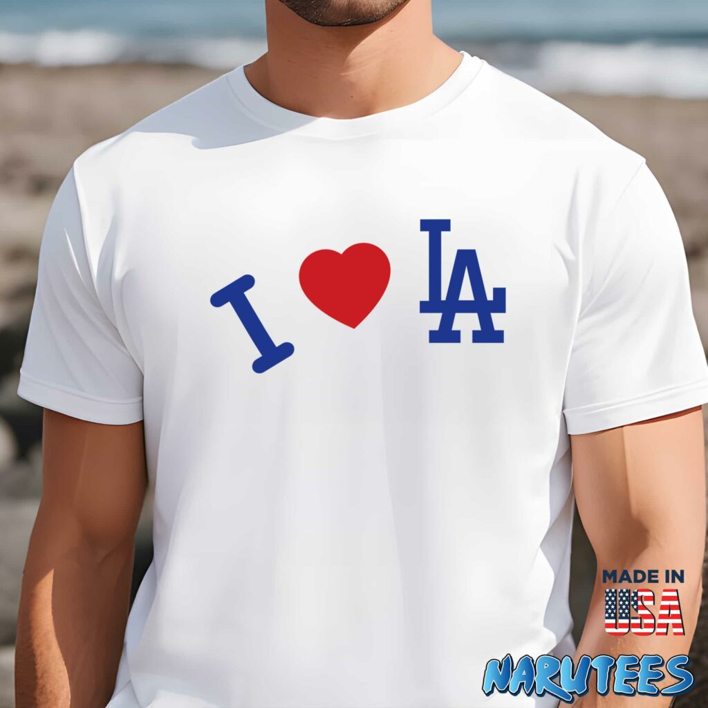 Los Angeles Dodgers × Madhappy I love LA shirt Men t shirt men white t shirt