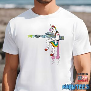 Unicorn Sniper shirt Men t shirt men white t shirt
