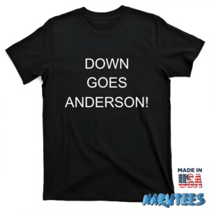 Down goes anderson shirt T shirt black t shirt new