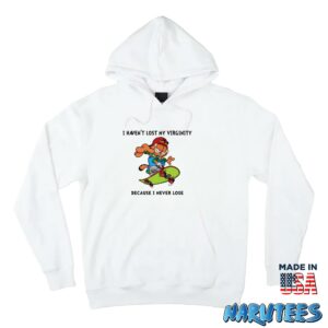 Garfield I havent lost my virginity because i never lose shirt Hoodie Z66 white hoodie