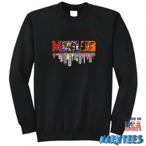 Maryland Orioles Ravens Commanders Skyline Shirt Sweatshirt Z65 black sweatshirt