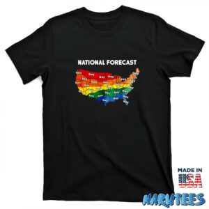 National forecast gay shirt T shirt black t shirt new