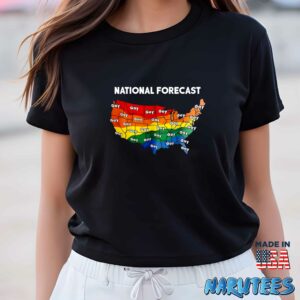 National forecast gay shirt Women T Shirt women black t shirt