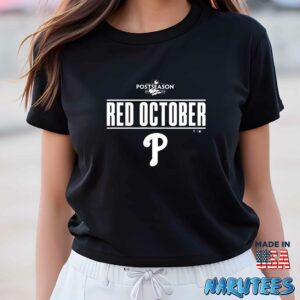 Red Phillies Red October Shirt Women T Shirt women black t shirt