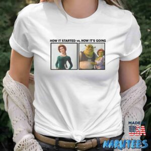 Shrek How it started vs How its going shirt Women T Shirt women white t shirt