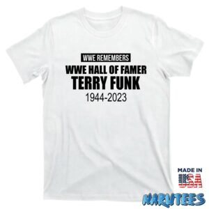 WWE remembers wwe hall of famer Terry Funk 1944 2023 shirt T shirt white t shirt new