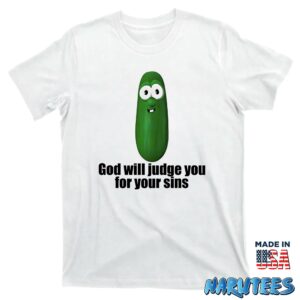 Pickle God Will Judge You For Your Sins Shirt T shirt white t shirt new