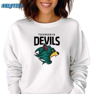 AFL Tasmani Devil Shirt Sweatshirt white sweatshirt
