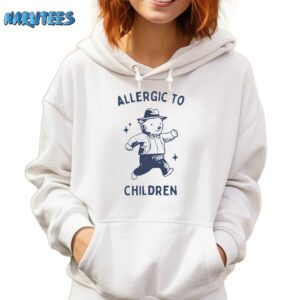 Allergic To Children Shirt Hoodie white hoodie