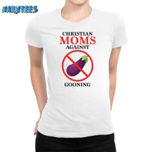 Christian moms against gooning shirt Women T Shirt white women t shirt