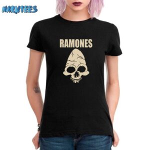 Cm Punk Ramones Skull Shirt Women T Shirt black women t shirt
