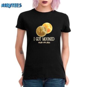 I got mooned eclipse shirt Women T Shirt black women t shirt