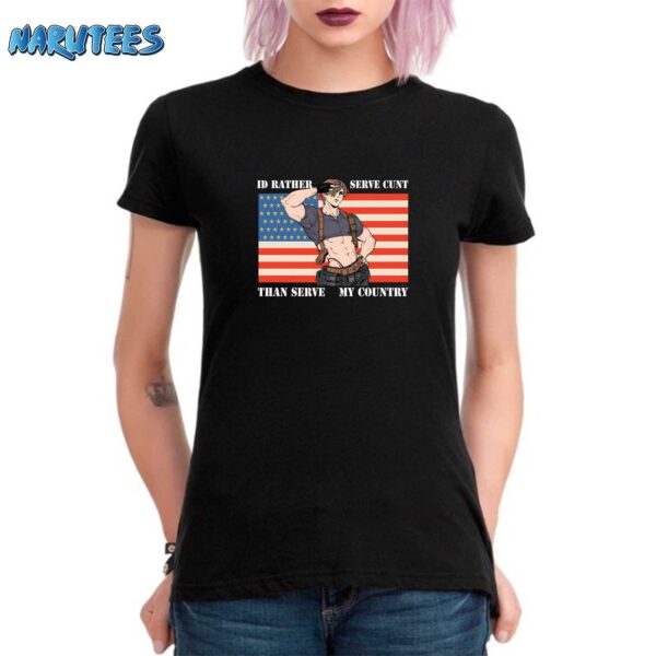 Leon Kennedy I’d Rather Serve C-nt Than Serve My Country Shirt