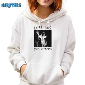 Lost Dog 500 Reward Shirt Hoodie white hoodie