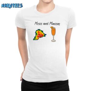 Mesos And Mimosas Shirt Women T Shirt white women t shirt