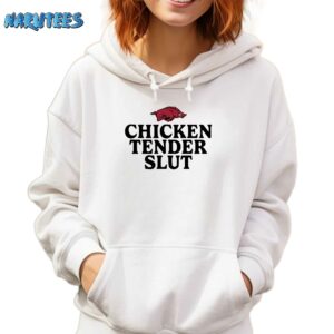 Razorbacks Chicken Tenders Slut Shirt Hoodie white hoodie