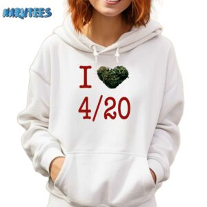 Rihanna I Love 420 Day Shirt Hoodie white hoodie
