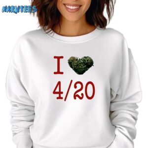 Rihanna I Love 420 Day Shirt Sweatshirt white sweatshirt