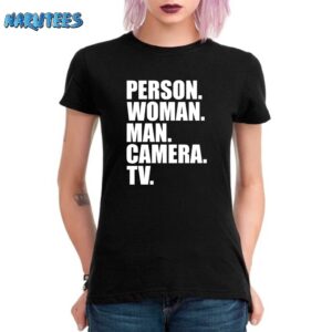 Person Woman Man Camera TV Shirt Women T Shirt black women t shirt
